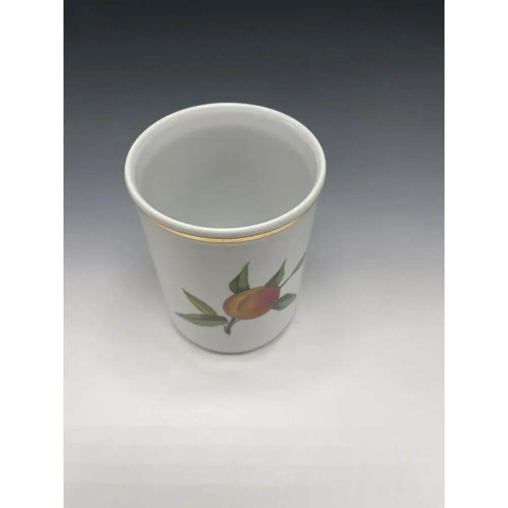 Royal Worcester‎ Evesham Gold Utensil Holder Vintage Vase A24